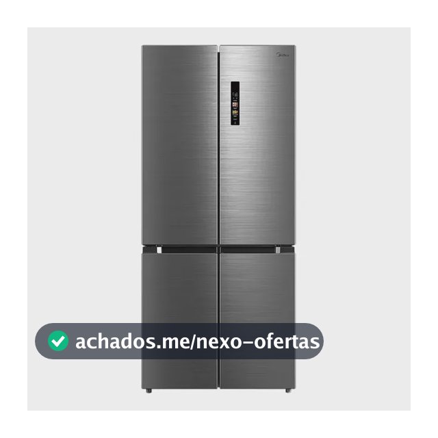 Geladeira Frost Free 4p 474l Inverter Smart Cor Inox Midea Cor Prateado