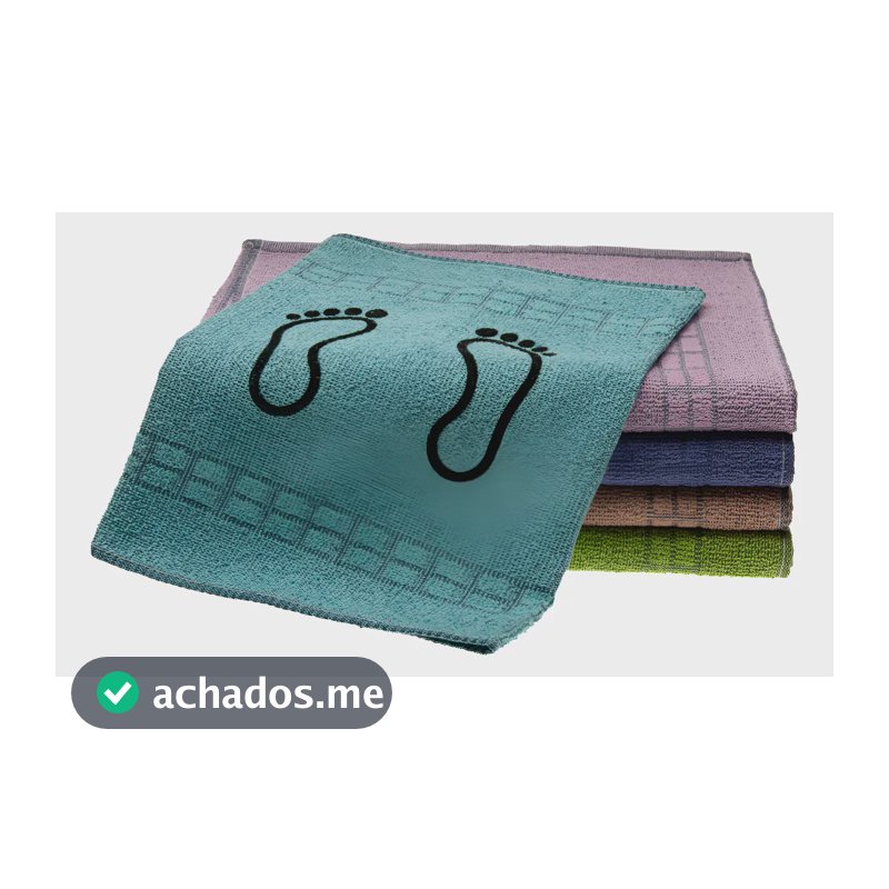 Jogo 10 Toalha Piso Pezinho Chão Tapete Atacado - Confort Cor Sortidos