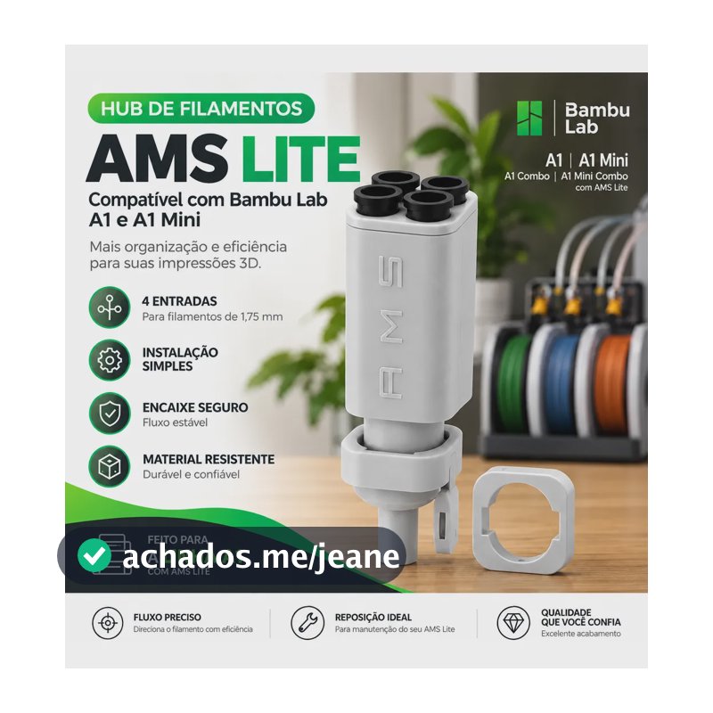 Hub De Filamento Ams Lite Compatível Bambu Lab A1 A1 Mini Nf