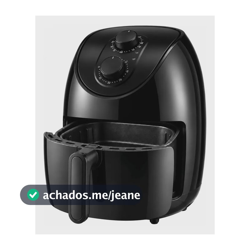 Fritadeira Eletrica Airfryer 3,5 Litros Homeland Elegante Preto 220v