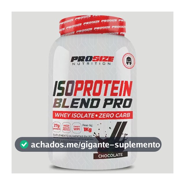 Iso Protein Blend Pro 1kg Proteína Definição Recuperação Chocolate