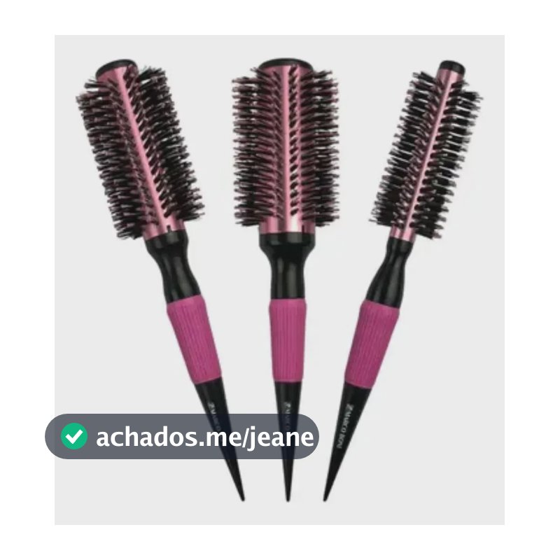 Kit 3 Escova Térmica Profissional Cabeleireiro Marco Boni Rosa