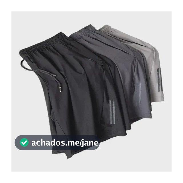 Kit 3 Bermuda Masculina Importada Seda  Secagem Rápida
