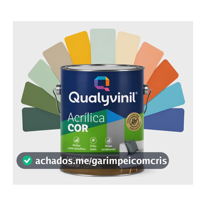 Tinta Latex Acrílica Pintura Parede Econômica 3,6 Qualyvinil Branco Fosco