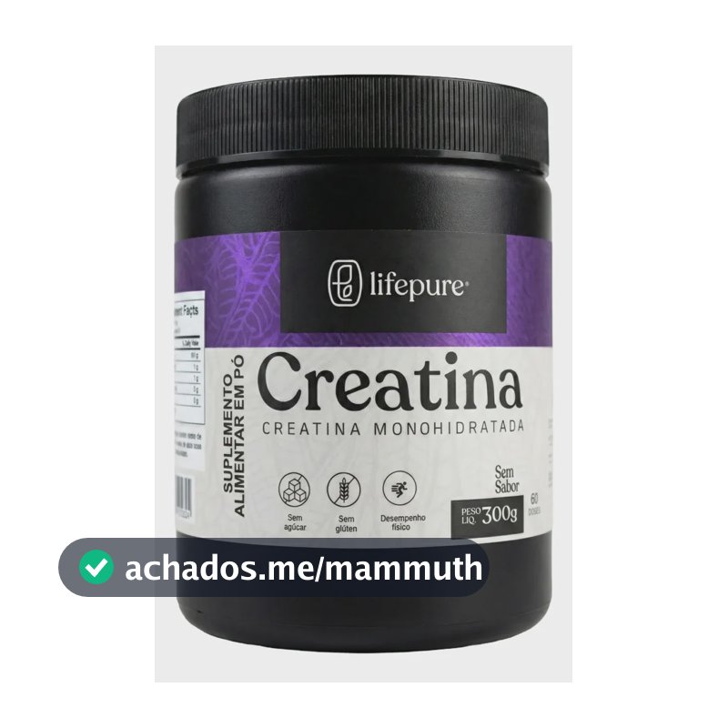 Creatina Monohidratada 100% Pura Lifepure 300g Neutro Neutro