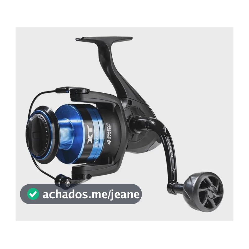 Molinete Marine Sports Xt Swi 2000 Preto/Azul Manivela Intercambiável 6kg