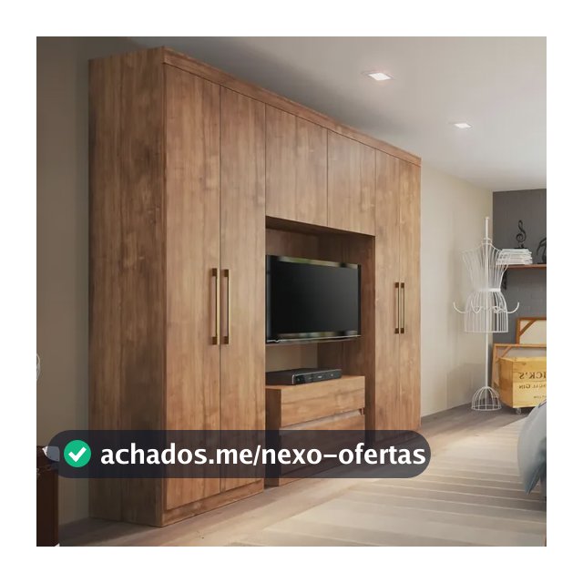 Guarda Roupa Casal 6 Portas 2 Gavetas Porto Native Carraro