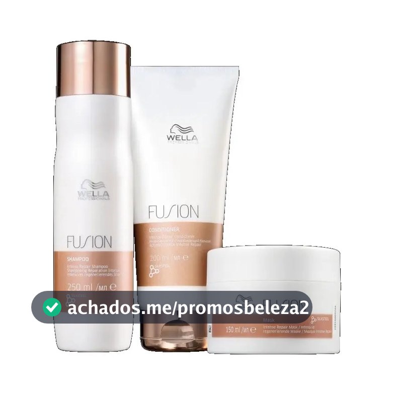 Kit Wella Fusion Shampoo 250ml + Cond. 200ml + Mascara 150ml