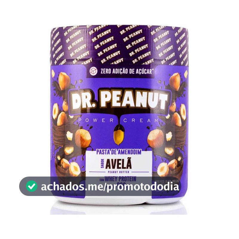 Suplemento em pasta Dr. Peanut Gourmet, Pasta de Amendoim Gorduras sabor Avelã x 600g