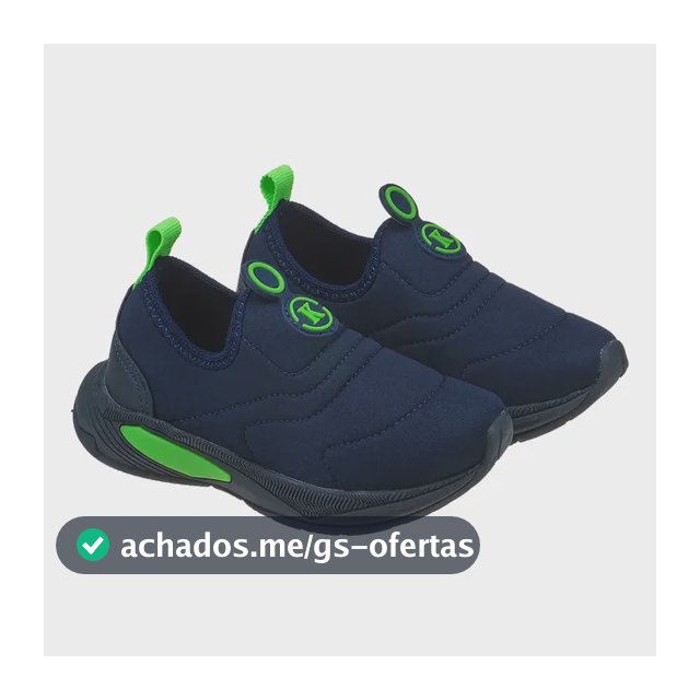 Tênis Meia Infantil Calce Fácil K Masculino Bordado
