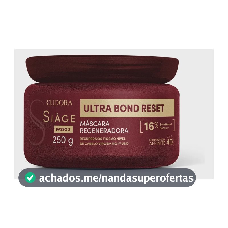 Máscara Capilar Siàge Ultra Bond Reset Eudora 250g