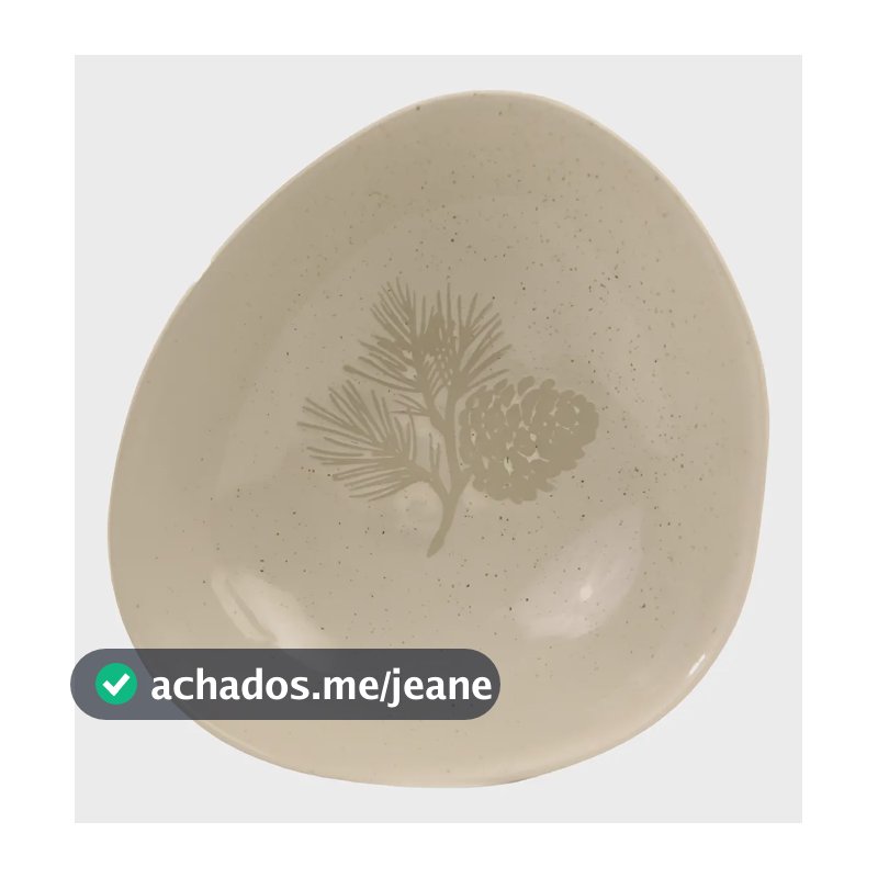 Bowl Decor Natalino Rustico Branco Florarte Branco