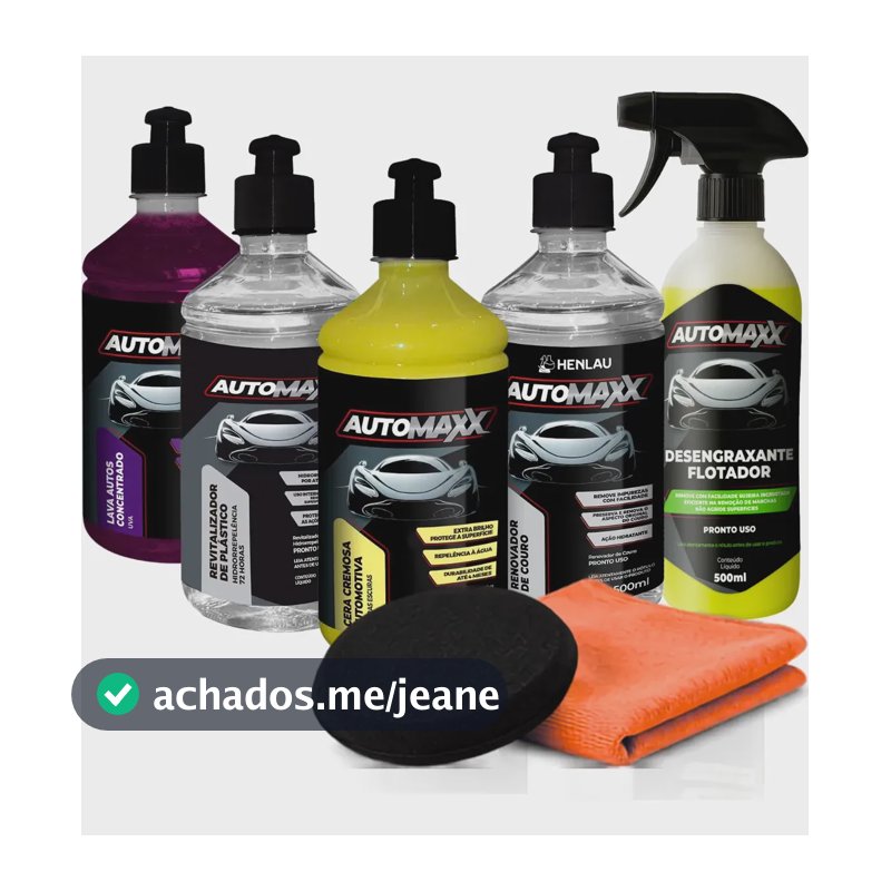 Kit Lavagem Automotiva Completa Limpeza Profissional Veiculo