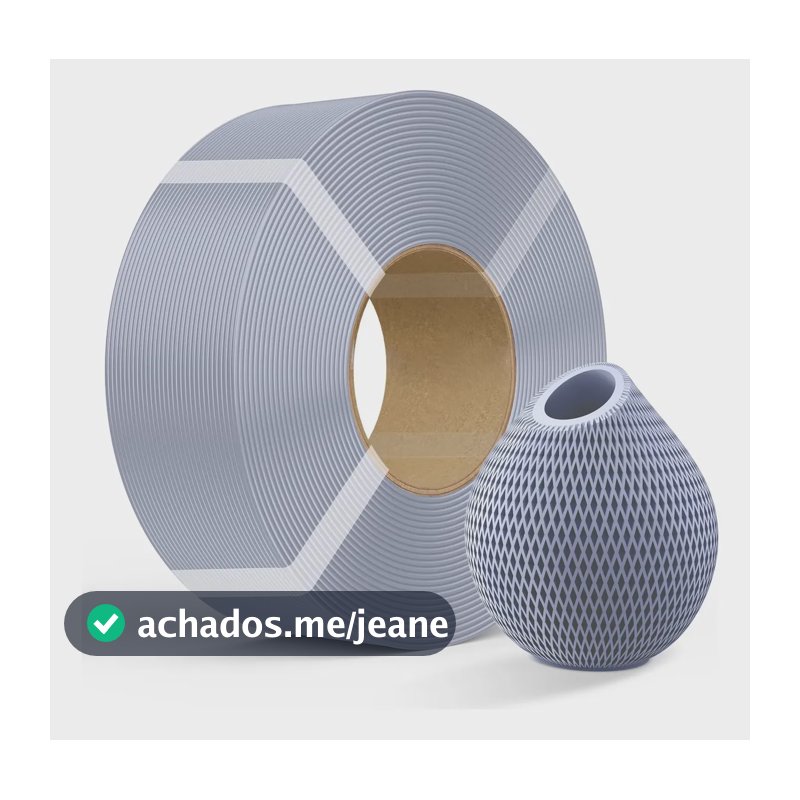 Filamento 3d Creality Cr-petg 1,75mm 1kg Refil Sem Carretel Cinza