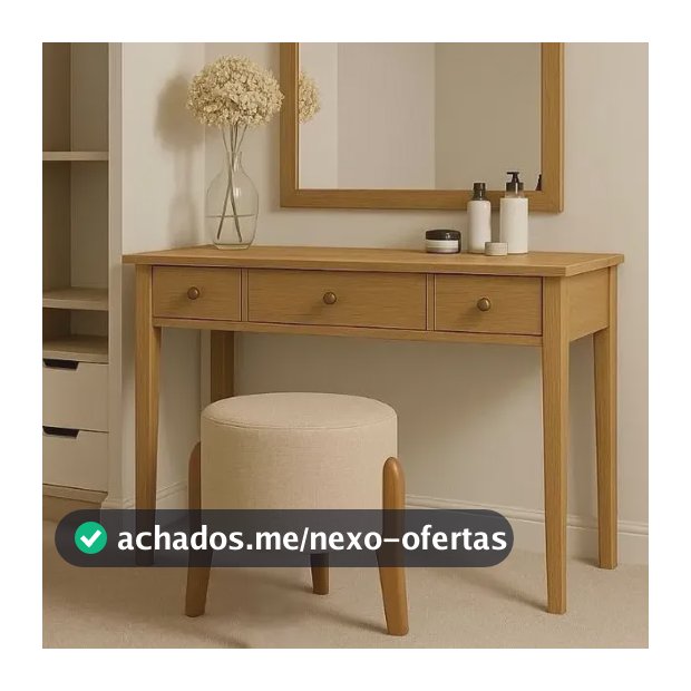 Puff Banqueta Decorativo Linho Pés Madeira Bege