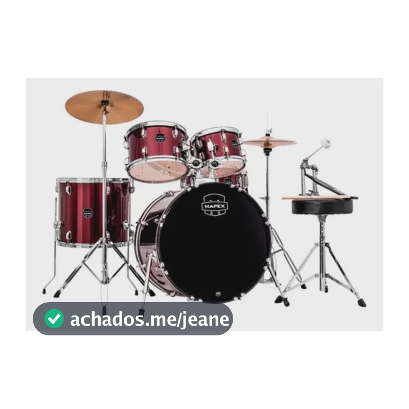 Bateria Mapex Prodigy 5pcs C/ Ferragens Banco Pdg5044 Cor:dr