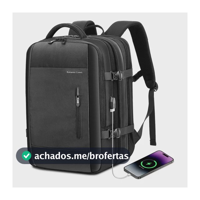 Mochila Viagem Executiva Grande Notebook Masculina Feminina