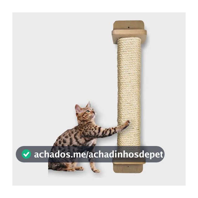 Arranhador Gato Grande Parede 80cm Sisal De 8mm Duravel