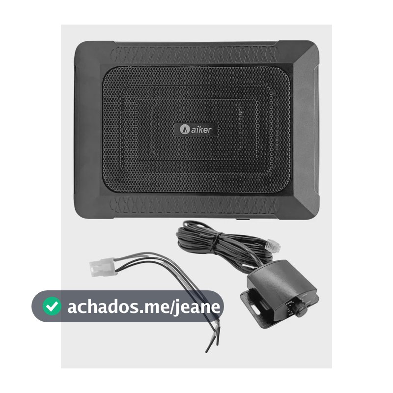 Subwoofer Slim Aiker 6x9 Polegadas 300w Rms Plug & Play Som Preto