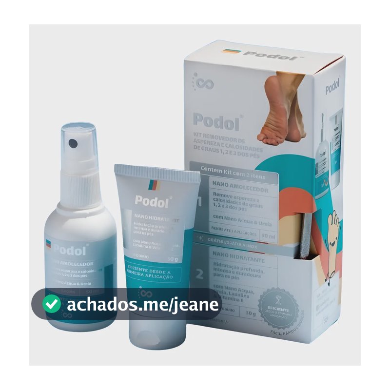 Kit Podol Spa Pés Calcanhar Rachado | Hidratação Profunda Pé Ressecado 3 Aplicações