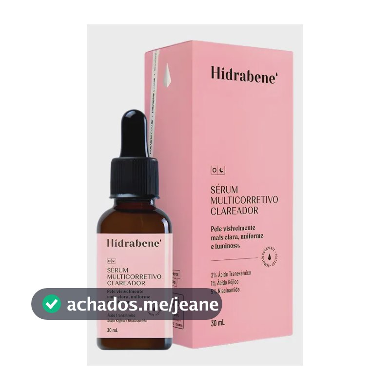 Serum Hidrabene Multicorretivo Clareador 30ml Tipo de pele Mista