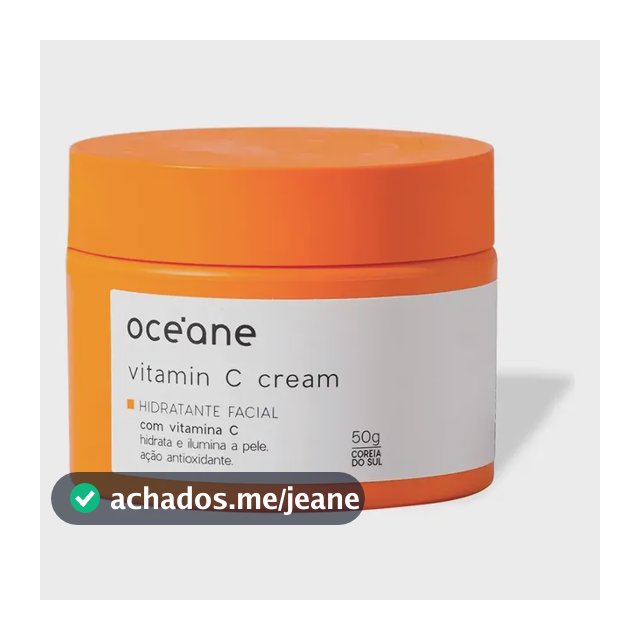 Creme Hidratante Facial Com Vitamina C 50g Todo Tipo De Pele Dia/noite