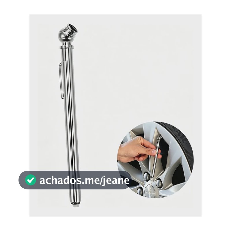 Medidor Manual Pressão Tipo Caneta Calibragem De Pneu