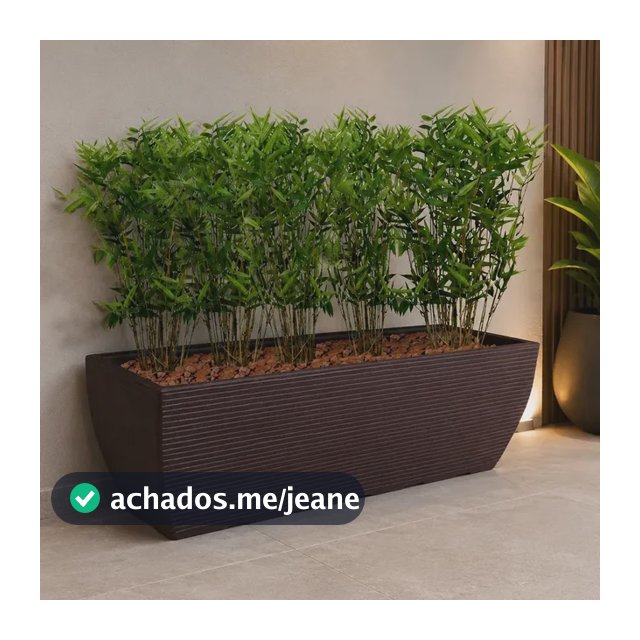 1 Jardineira Vaso Planta Plastico Horta Floreira Bacia 80x30