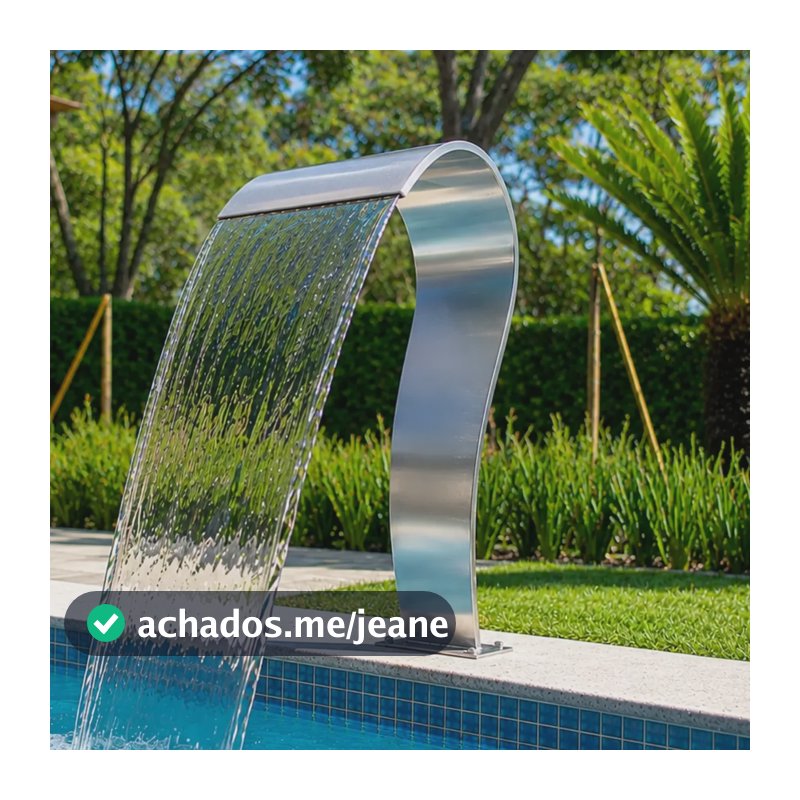Cascata Para Piscina De Inox 75 X 20 Cm Envio Imediato