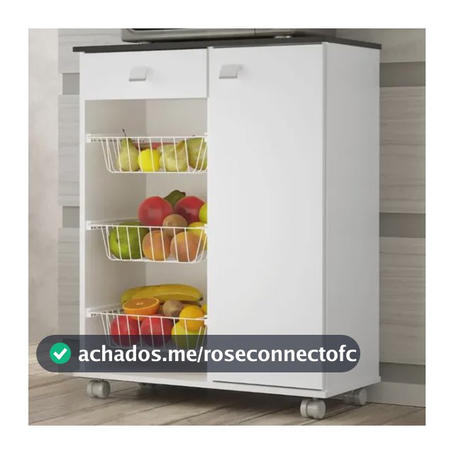Balcão Fruteira Armario Natasha 1 Porta 1 Gaveta