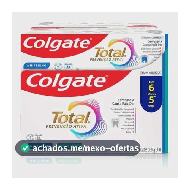 Creme Dental Colgate Total 12 Whitenin & Fresh 90g L 6 P 5