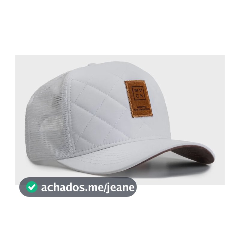 Boné Trucker Mvck Arizona Line Branco Qualidade Premium Branco