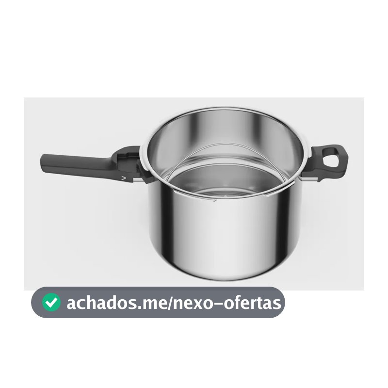 Panela De Pressão Rochedo Trendy Trendy 6 Litros Cinza (aço Inox)
