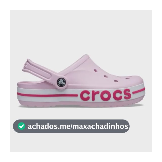 Sandália Crocs Bayaband Clog Ballerina Pink/candy Pink