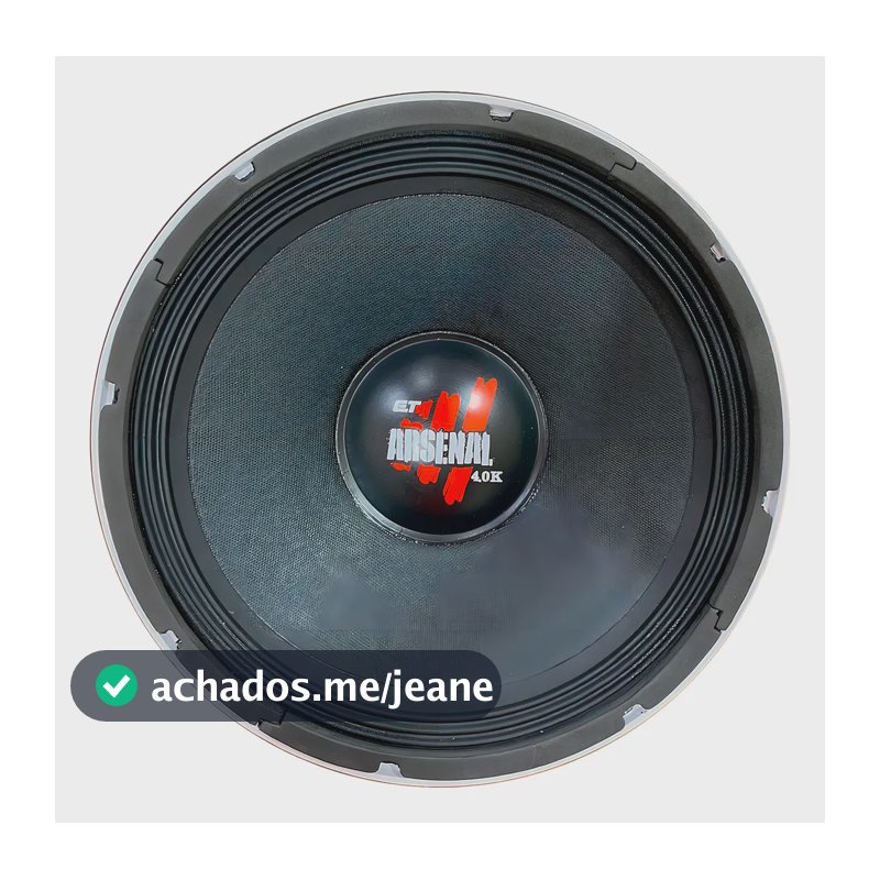 Subwoofer Automotivo 15" ETM Arsenal 4.0K 2000W 4 Ohms Preto/Branco