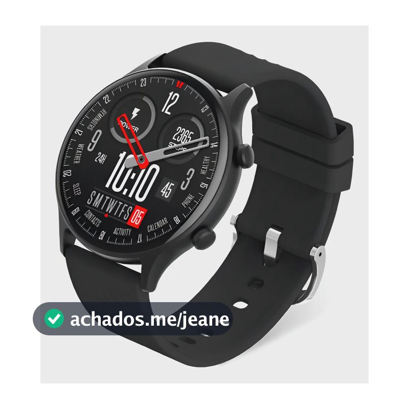Smartwatch Bazik Prime W38 Pro Max 47mm, Tela AMOLED, Faz Chamadas e Monitora Saúde