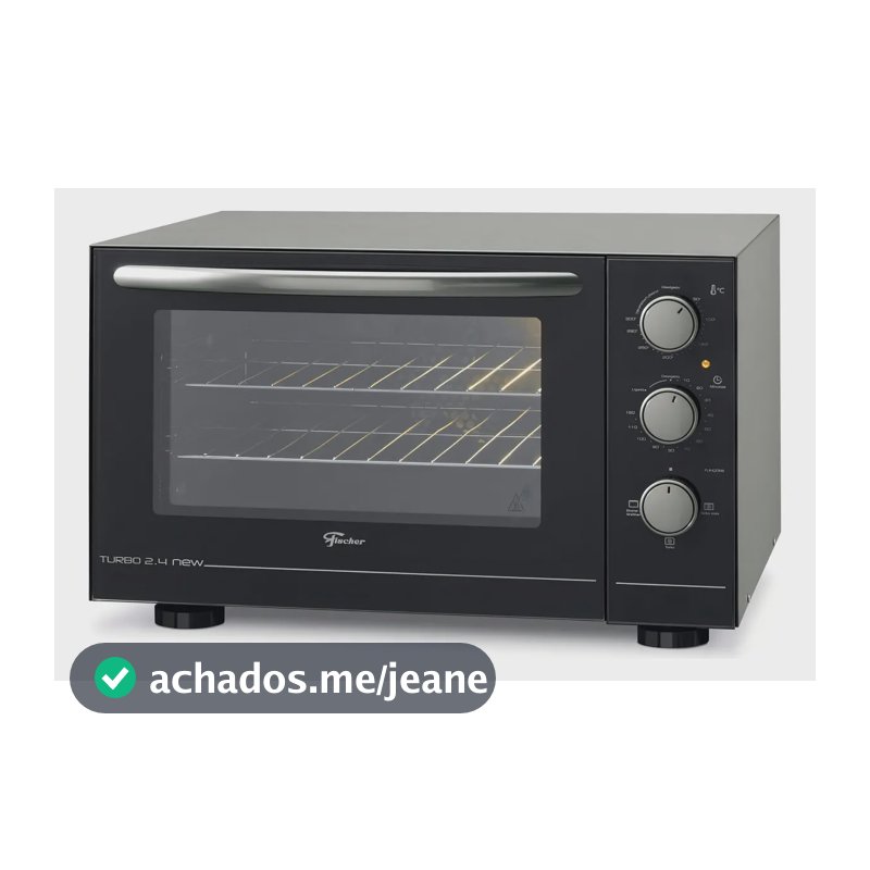 Forno de Bancada Elétrico Fischer Grill Turbo 48L Cor Preta