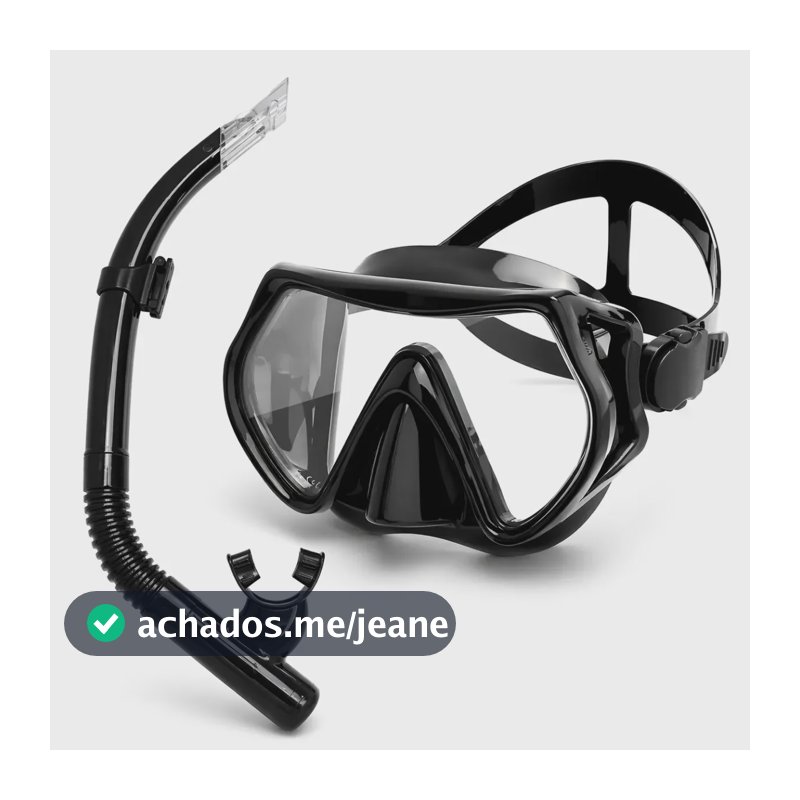 Kit Máscara Mergulho Snorkel Óculos Respirador Profissional Pazie
