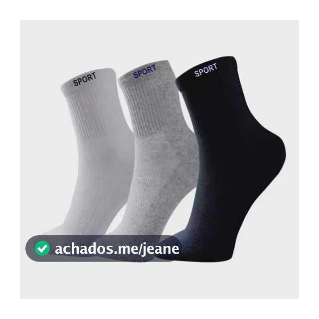 Meias Masculino Kit 12 Pares Esportes Atacado Revenda Oferta