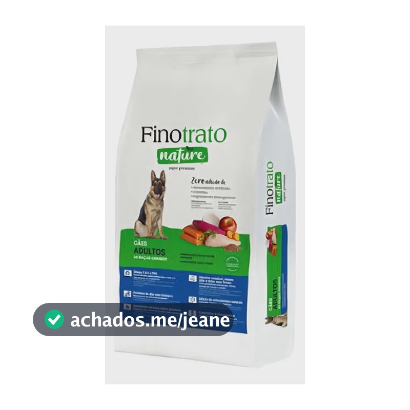 Finotrato Ração Nature Cães Adultos Raça Grande 15kg