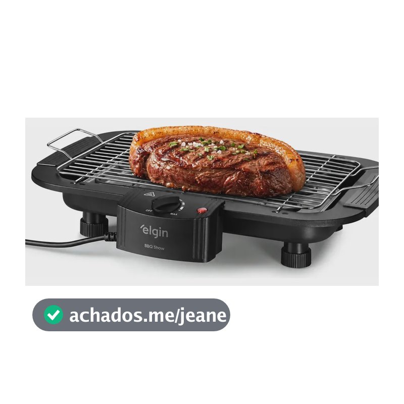 Churrasqueira Elétrica De Mesa Elgin 42CHU2001000 Cor Preta