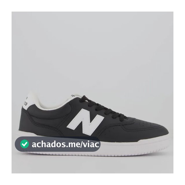 Tênis New Balance Bb80 Logo Preto E Branco