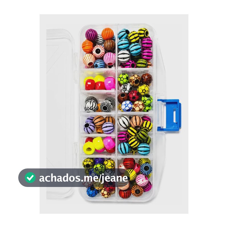 Kit Miçangas De Pesca 120 Und Variadas + Caixinha De Pesca Varias