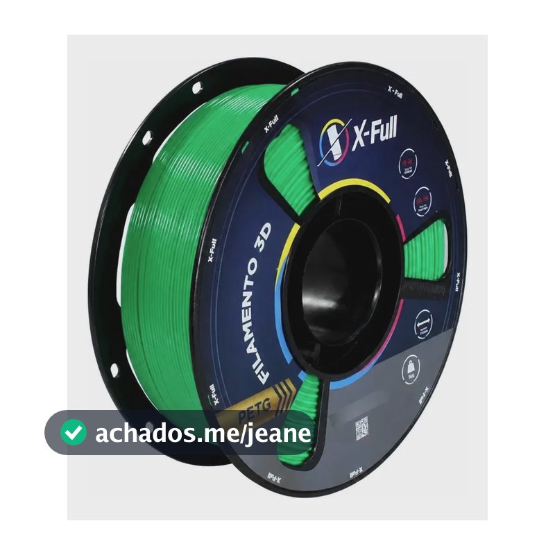 Filamento Impressora 3d X Full Petg 1.75mm 1kg Verde Verde