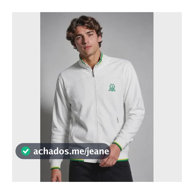 Jaqueta Esportiva Polo Wear Com Zíper Branco M