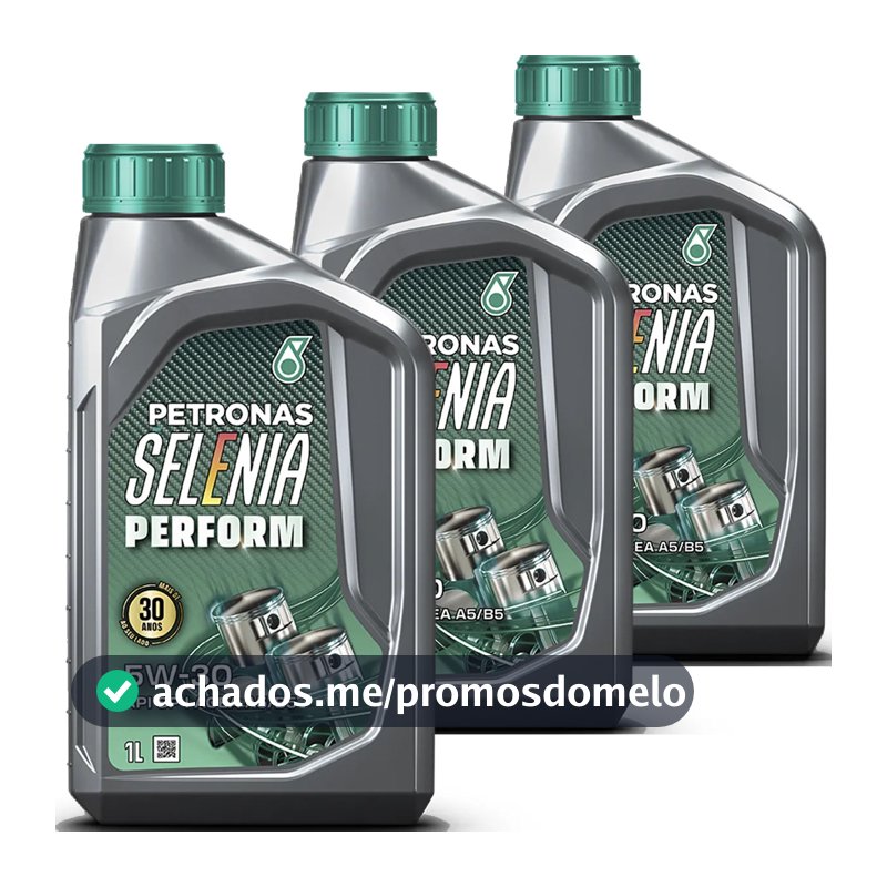 Kit 3 Litros De Oleo Petronas Selenia Perform 5w30 Sintetico
