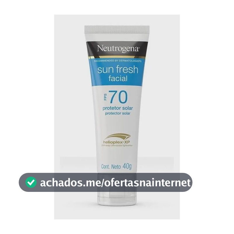 Protetor Solar Facial Neutrogena Sun Fresh FPS 70, 40g