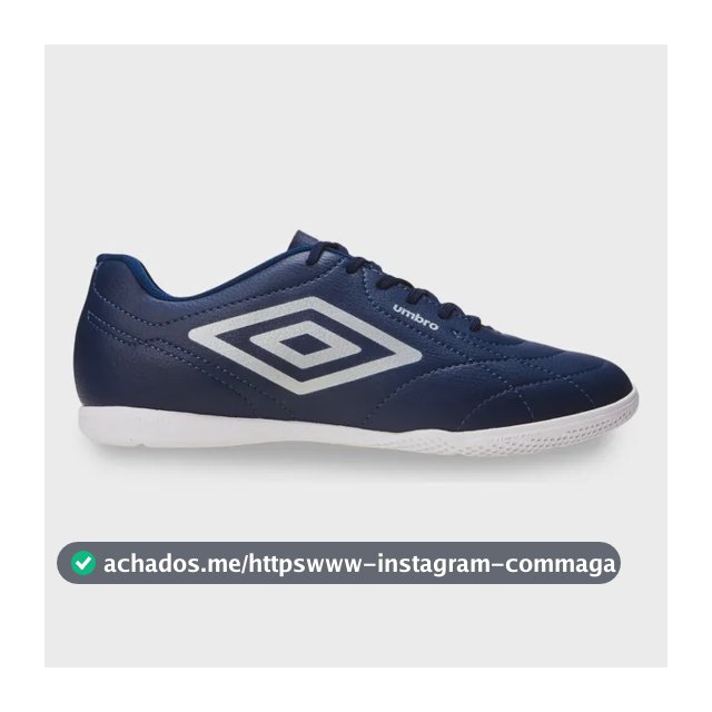 Chuteira Futsal Umbro Masculina Cimento Class Footballer Marinho/cinza 40 Br