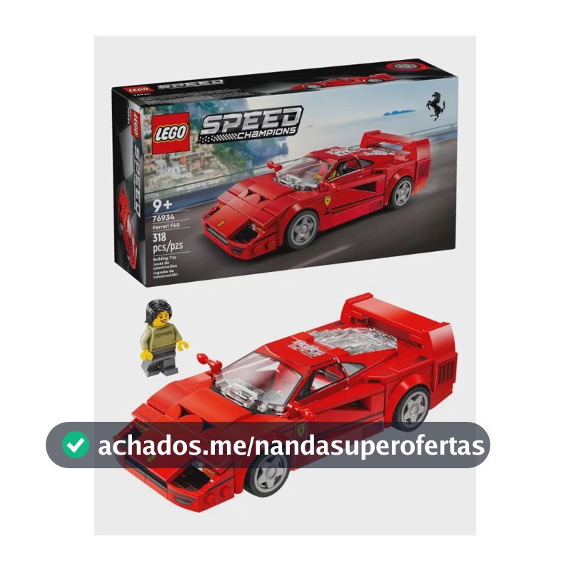 Lego Speed Champions Ferrari Super Car F40 318 Peças 76934