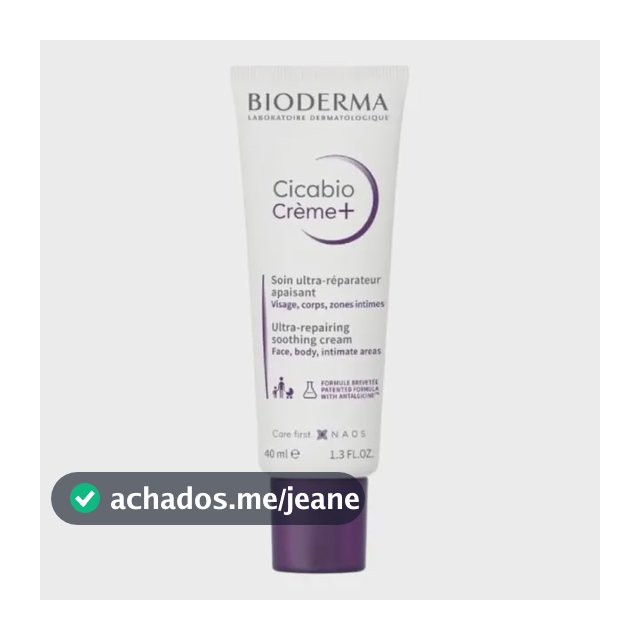 Bioderma Creme Ultra-reparador Calmante Cicabio Creme+ 40ml Sem Fragrância